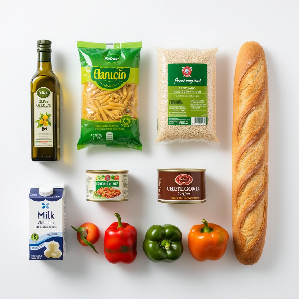 Produtos essenciais de supermercado
